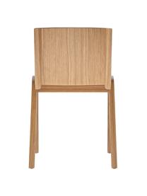 Houten stoel Ready Dining van eikenhout, Frame: gelakt eikenhout, Poten: gelakt eikenhout, Licht eikenhout, B 47 x H 50 cm