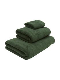 Súprava uterákov z organickej bavlny Premium, 3 diely, Zelená, Súprava s rôznymi veľkosťami