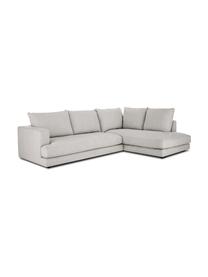 Canapé d'angle gris clair Tribeca, Tissu gris clair, larg. 274 x prof. 192 cm, méridienne à droite