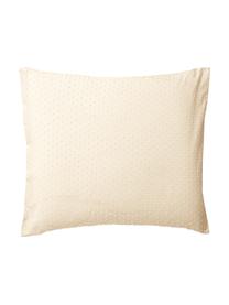 Plumetti kussenhoezen Aloide in geel, 2 stuks, Weeftechniek: plumetti Draadtelling 160, Geel, beige, B 60 x L 70 cm