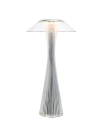 Lampada da tavolo portatile LED Space, Plastica, Argentato, Ø 15 x Alt. 30 cm