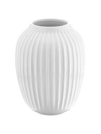 Vase design blanc fait main Hammershøi, Porcelaine, Blanc, Ø 20 x haut. 25 cm