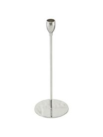 Set de candelabro Malte, 3 uds., Metal, Plateado, Set de diferentes tamaños