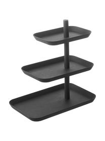 Metall-Etagere Tower, Metall, beschichtet, Schwarz, B 25 x H 26 cm