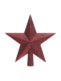 Bruchsichere Weihnachtsbaumspitze Morning Star, Ø 19 cm, Kunststoff, Glitzer, Rot, B 19 x H 19 cm