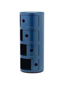 Design Container Componibili 4 Modules in Blau, Kunststoff, Greenguard-zertifiziert, Blau, Ø 32 x H 77 cm