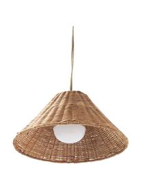 Lampada a sospensione da esterno mobile dimmerabile Calobra, Fibra naturale, Rattan, Ø 38 x Alt. 18 cm