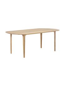 Tavolo ovale in legno di quercia Archie, 200 x 100 cm, Legno di quercia massiccio, oliato 
100% legno FSC proveniente da foreste sostenibili, Legno di quercia, Larg. 200 x Prof. 100 cm