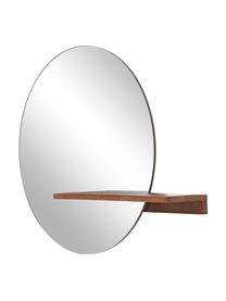 Okrúhle nástenné zrkadlo Sandro, Mangové drevo, Š 75 x V 60 cm
