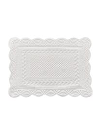 Podkładka z bawełny Boutis, 2 szt., 100% bawełna, Biały, S 34 x D 48 cm
