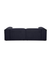 Sofá modular Lennon (3 plazas), Tapizado: 100% poliéster Alta resis, Estructura: madera de pino maciza, ma, Patas: plástico Las patas están , Tejido azul oscuro, An 238 x F 119 cm