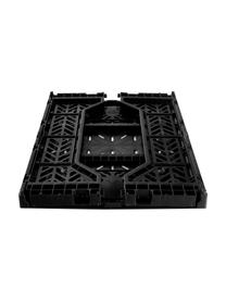 Cassetta tipo frutta pieghevole Black, Plastica, Nero, Larg. 40 x Alt. 14 cm