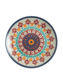 Komplet naczyń z porcelany Shiraz, dla 6 osób (18 elem.), Porcelana, Wielobarwny, we wzór, Komplet z różnymi rozmiarami