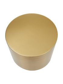 Table d'appoint en métal Step, Métal, brossé, Couleur laitonnée, Ø 50 x haut. 46 cm