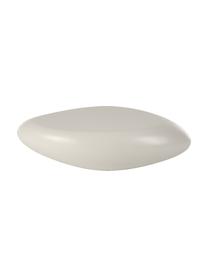 Ovaler Couchtisch Pietra in Stein-Form, Glasfaserkunststoff, lackiert, Beige, B 116 x T 77 cm