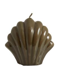 Sierkaars Ibo in de vorm van een schelp, Paraffinewas, Bruin, B 13 x H 13 cm
