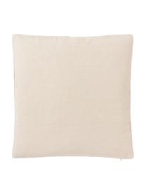 Katoenen kussenhoes Rino met structuurpatroon, 100% katoen, Beige, B 45 x L 45 cm