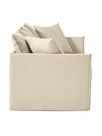 Sofa Mila (3-Sitzer), Bezug: 100% Polyester Der hochwe, Gestell: Kieferholz, Faserplatte, , Webstoff Dunkelbeige, B 220 x H 85 cm