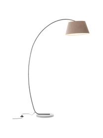 Veľká oblúková lampa s patinou Brok, Svetlohnedá, svetlosivá, Š 121 x V 196 cm