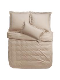 Housse de couette en satin de coton Premium, Beige, larg. 200 x long. 200 cm