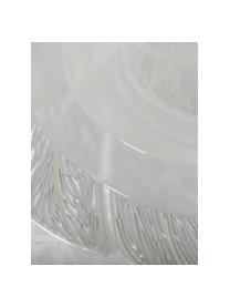 Kunststoff-Tischsets Leaf in Silber, 2 Stück, Kunstfaser, Silberfarben, B 40 x L 33 cm