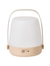 Mobilna lampa zewnętrzna LED z funkcją przyciemniania Lite-up, Blady różowy, biały, jasny brązowy, Ø 20 x W 26 cm