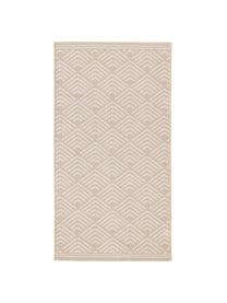 Tapis d'extérieur à poils ras Milano, Beige, blanc, larg. 80 x long. 150 cm (taille XS)