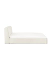 Gestoffeerd bed Cloud, Bekleding: fijn gestructureerde gewe, Frame: massief grenenhout, FSC-g, Geweven stof beige, B 180 x L 200 cm