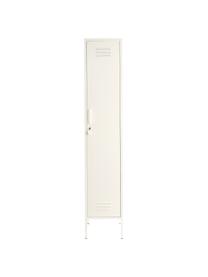 Malá šatní skříň Skinny, Ocel s práškovým nástřikem, Krémově bílá, Š 35 cm, V 183 cm