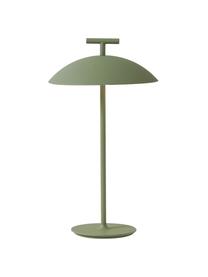 Přenosná designová stolní LED lampa Mini Geen-A, stmívatelná, Kov s práškovým nástřikem, Zelená, Ø 20 cm, V 36 cm