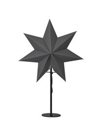 Leuchtstern Mixa, Fuß: Metall, Grau, Schwarz, B 34 x H 50 cm