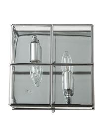 Kleine Deckenleuchte Ben in Chrom, Lampenschirm: Glas, Chrom, Transparent, 26 x 10 cm