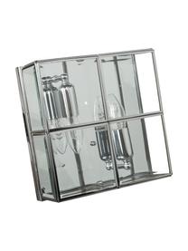 Kleine Deckenleuchte Ben, Lampenschirm: Glas, Chromfarben, Transparent, B 26 x H 10 cm