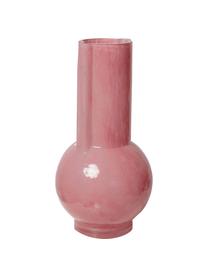 Design-Vase Flamingo aus Glas, Glas, Rosa, Ø 13 x H 25 cm