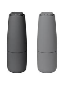 Salero y pimentero Salpi, Estructura: plástico, Grinder: cerámica, Gris, gris oscuro, Ø 7 x Al 20 cm