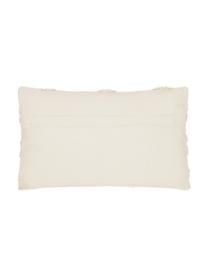 Poszewka na poduszkę w stylu boho Akesha, 100% bawełna, Biały, S 30 x D 50 cm