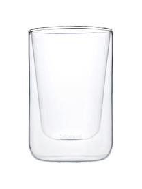 Tasse à macchiato verre à double paroi Nero, 2 pièces, Verre, Transparent, Ø 8 x haut. 12 cm, 250 ml
