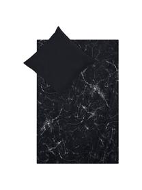 Pościel z perkalu Malin, Czarny, 240 x 220 cm + 2 poduszki 80 x 80 cm