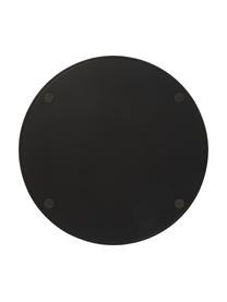 Vassoio rotondo decorativo con intreccio viennese Carina, Bordo: pannello di fibra a media, Nero, Ø 30 x Alt. 3 cm