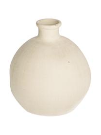 Vase boule céramique Caetana, Céramique, Blanc crème, Ø 20 x haut. 22 cm