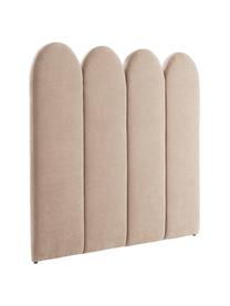 Cabecero tapizado chenilla Miami, Tapizado: 100% poliéster Alta resis, Estructura: madera de pino con certif, Tejido beige, An 185 x Al 124 cm