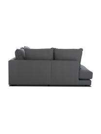 Divano angolare Tribeca, Rivestimento: poliestere Il rivestiment, Struttura: legno di faggio massiccio, Piedini: legno di faggio massiccio, Tessuto antracite, Larg. 274 x Prof. 192 cm, chaise-longue a sinistra
