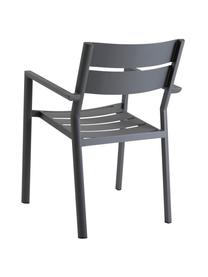 Krzesło ogrodowe Delia, Aluminium malowane proszkowo, Antracytowy, S 55 x G 55 cm