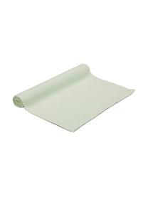 Chemin de table vert Riva, 55 % coton, 45 % polyester, Vert pastel, larg. 40 x long. 150 cm