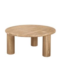 Tavolino rotondo da salotto in legno di quercia Didi, Legno massiccio di quercia oliato, Legno di quercia, Ø 80 x Alt. 35 cm