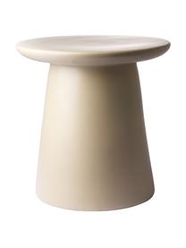 Tavolino in gres beige Dunstan, Gres, Beige, Ø 40 x Alt. 43 cm