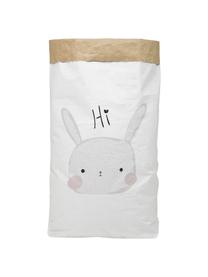 Aufbewahrungstüte Rabbit, Recyceltes Papier, Weiß, Schwarz, Grau, Rosa, B 60 x H 90 cm