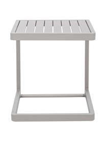Table d'appoint de jardin Konnor, Aluminium, revêtement par poudre, Gris clair, larg. 45 x haut. 45 cm