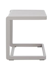 Table d'appoint de jardin Konnor, Aluminium, revêtement par poudre, Gris clair, larg. 45 x haut. 45 cm