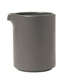 Pot à lait gris foncé mat/brillant Pilar, 280 ml, Céramique, Gris foncé, Ø 8 x haut. 10 cm